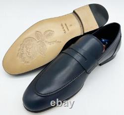 Paul Smith Slip-On en Cuir Véritable Chaussures Marines Neuves Boîte Rare Taille UK8 EU42 US9