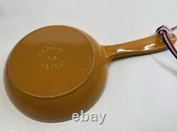 Poêle à frire Staub 16 cm Jaune Moutarde neuve sous emballage en fonte jamais utilisée Rare