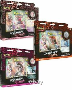 Pokemon Champion's Path Pin Collection Set Sealed Display Of 6 Pin Boxes