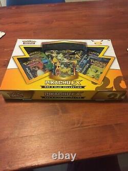 Pokemon Pikachu Ex Red & Blue Collection Box 4 X Generations Boosters Foil Promo