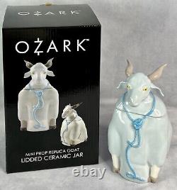 Pot à biscuits en forme de chèvre de la série Netflix Ozark dans sa boîte, rare et neuf