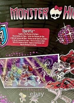 Poupée Monster High rare 'Dot Dead Gorgeous' Operetta No. X4529 neuve dans sa boîte