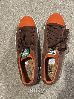 Puma Clyde X Patta UK9 RARE. Marron Orange Amsterdam Marque Neuf dans sa boîte