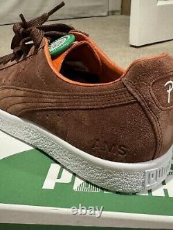 Puma Clyde X Patta UK9 RARE. Marron Orange Amsterdam Marque Neuf dans sa boîte