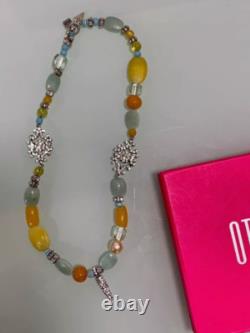 RARE Collier Statement en Gemmes Swarovski Signé Rodrigo Otazu Neuf et En Boîte