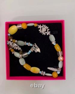 RARE Collier Statement en Gemmes Swarovski Signé Rodrigo Otazu Neuf et En Boîte