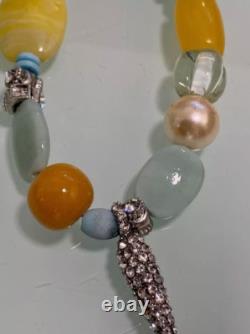 RARE Collier Statement en Gemmes Swarovski Signé Rodrigo Otazu Neuf et En Boîte
