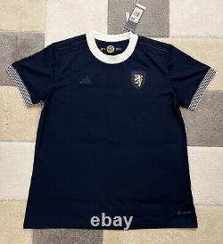 RARE NOUVELLE Chemise officielle Adidas Scotland 150e anniversaire en boîte. Taille Femmes XL