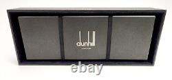 RARE STYLO À BILLE DUNHILL SENTRYMAN CHASSIS NOIR ET ARGENT NWE2613 NEUF AVEC BOÎTE