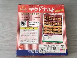 RARE Vintage 1995 Nouveau Set de Jouets en Plastique McDonald's Japonais Boîte Hamburger