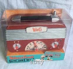 Radio AM / FM rétro de Wallace et Gromit d'Aardman, neuve dans sa boîte, rare