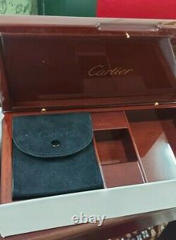 Rare Cartier Boite À Bijoux Boite En Bois Montres Accessoires Nouveau Non Utilisé Avec Originalbox