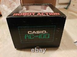 Rare Collectionnable Années 1980 Casio Robot Réveil Ac-100 Brand New Boxed Mint