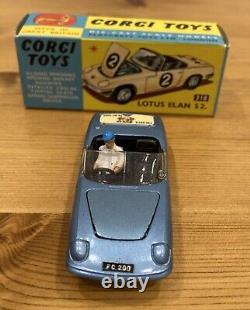 Rare Corgi Toys Lotus Elan S2 318 Nouveau En Boîte