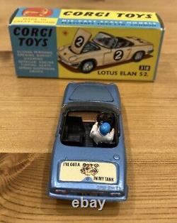 Rare Corgi Toys Lotus Elan S2 318 Nouveau En Boîte