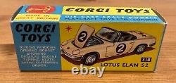 Rare Corgi Toys Lotus Elan S2 318 Nouveau En Boîte