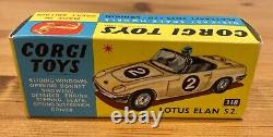 Rare Corgi Toys Lotus Elan S2 318 Nouveau En Boîte