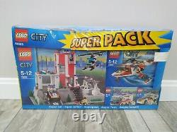 Rare Factory Seeled New Lego Super Pack 66193 4 Sets Hospital Légers Dommages
