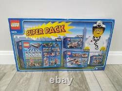 Rare Factory Seeled New Lego Super Pack 66193 4 Sets Hospital Légers Dommages
