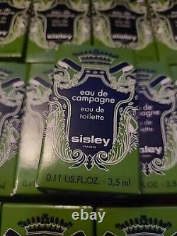 Rare Sisley Eau De Champagne EDT 3,5 ml x 35 Échantillons 122,5 ml NEUF En Boîte