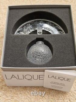 Rare Stunning Lalique Flacon Folie Bouteille de Parfum en Cristal Signée NEUVE dans sa Boîte