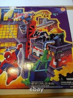 Rare Vintage 1995 Spiderman Daily Bugle Playset Jouet Biz Marvel Nouveau Mib