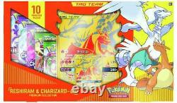 Reshiram Et Charizard Tag Team Premium Collection? Boîte À Cartes Pokémon Rare