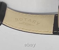 Rotary GS02940/06 RARE Cadran Squelette Mécanique Bracelet en Cuir Noir NOUVEAU DANS BOÎTE