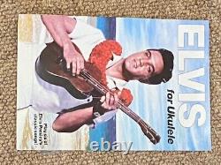 SUPER RARE Elvis Ukulele Roustabout COMME NEUF EN BOÎTE, Sac & LIVRET DE CHANSONS COMME NEUF