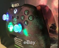 Sea Edition Limitée Voleurs De Jeu Microsoft Xbox One Controller Rare Led Mod
