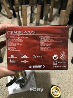 Shimano Stradic 4000fi Nouveau Dans La Boîte Soyeuse Lisse Inutilisé Rare Anti Reverse Switch