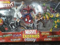 Spiderman Vs Sinister 6 2004 Toybiz Marvel Légendes Usine Scellée Rare Sp-1