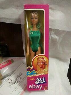 Sunsational Malibu Pj Doll Steffie Face Mattel #1187 Nrfb Rare Vhtf -mint Box