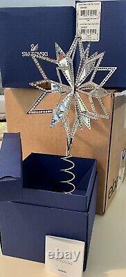 Swarovski Christmas Star Tree Topper Ornament Nouveau Dans La Boîte Rare Et Stupéfiant
