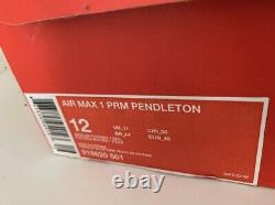 Taille Uk11 Nike Air Max 1 Pendleton Woolen Mills. Tout Neuf Avec Boîte. Très Rare