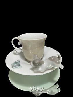 Tasse et soucoupe RARE LLADRO No. 6042 (Boîte)