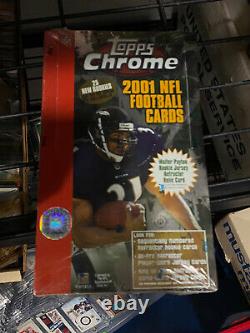 Topps Chrome Football Hobby 2001 Sealed Box Rare Brees Vick Tomlinson Réfractaire