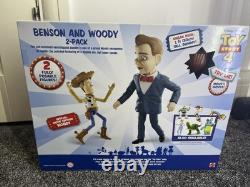 Toy Story 4 Benson et Woody Duo Figurines d'Action Articulées Rares NOUVEAU DANS LA BOÎTE