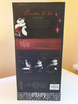 Très Rare Nouveau Disney Tradition'cruella Devil -fur Lined Dival13 Boxed 15+ Sac