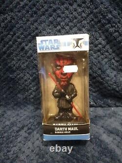 Très rare 2008 Funko Darth Maul Bobblehead Star Wars Neuf & Emballé