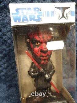 Très rare 2008 Funko Darth Maul Bobblehead Star Wars Neuf et dans sa boîte