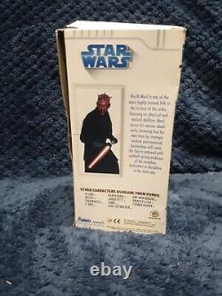 Très rare 2008 Funko Darth Maul Bobblehead Star Wars Neuf et dans sa boîte