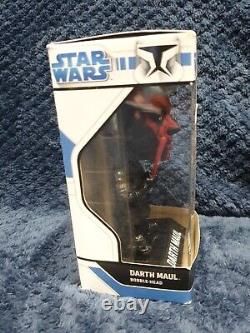 Très rare 2008 Funko Darth Maul Bobblehead Star Wars Neuf et dans sa boîte