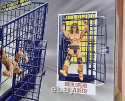 Très rare. Tout neuf. Mattel WWE Classic Steel Cage Ultimate Warrior & Rick Rude