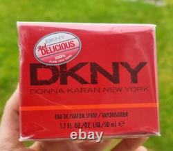 Trouvaille rare ! Parfum DKNY Red Delicious 50ml. Neuf, scellé, boîte légèrement enfoncée.