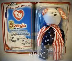 Ty Beanie Baby-rare Spangle The Bear Mcdonalds 1999 New In Box Never Opened