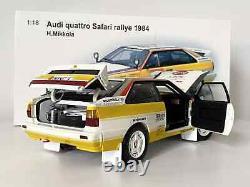 Ultra Rare 118 AUTOart 1984 Audi Quattro Safari Rally Tout Neuf Boîte Étonnante