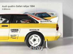 Ultra Rare 118 AUTOart 1984 Audi Quattro Safari Rally Tout Neuf Boîte Étonnante