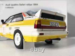 Ultra Rare 118 AUTOart 1984 Audi Quattro Safari Rally Tout Neuf Boîte Étonnante