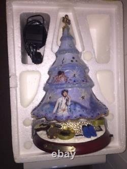 V. RARE Elvis'Blue Christmas' Décoration d'arbre de Noël NEUVE DANS SA BOÎTE FONCTIONNELLE AVEC COA